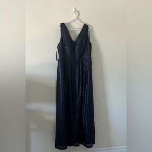 Navy Sequins Special Occasion Gown